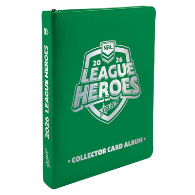 2026 NRL League Heroes Vinyl Album + 2 Packs Cards