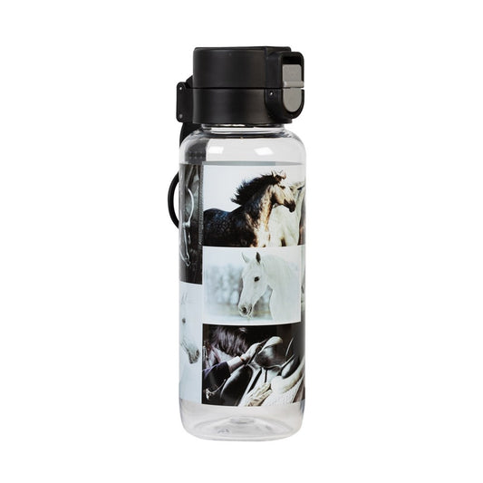 Spencil Big Water Bottle - Black & White Horses