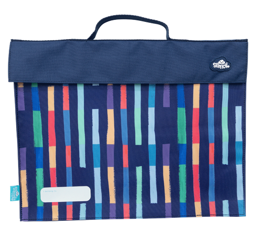 Spencil Library Bag Bright Stripes