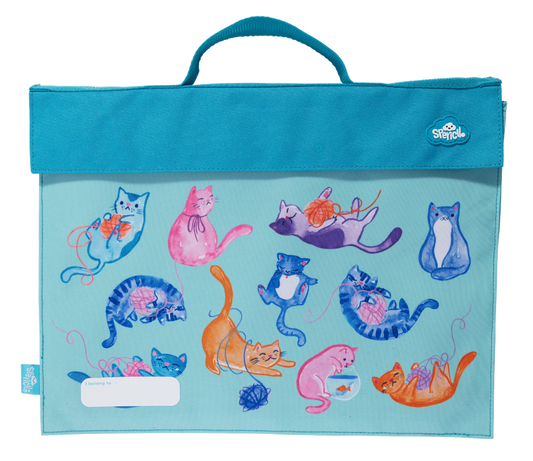 Spencil Library Bag Crazy Cats