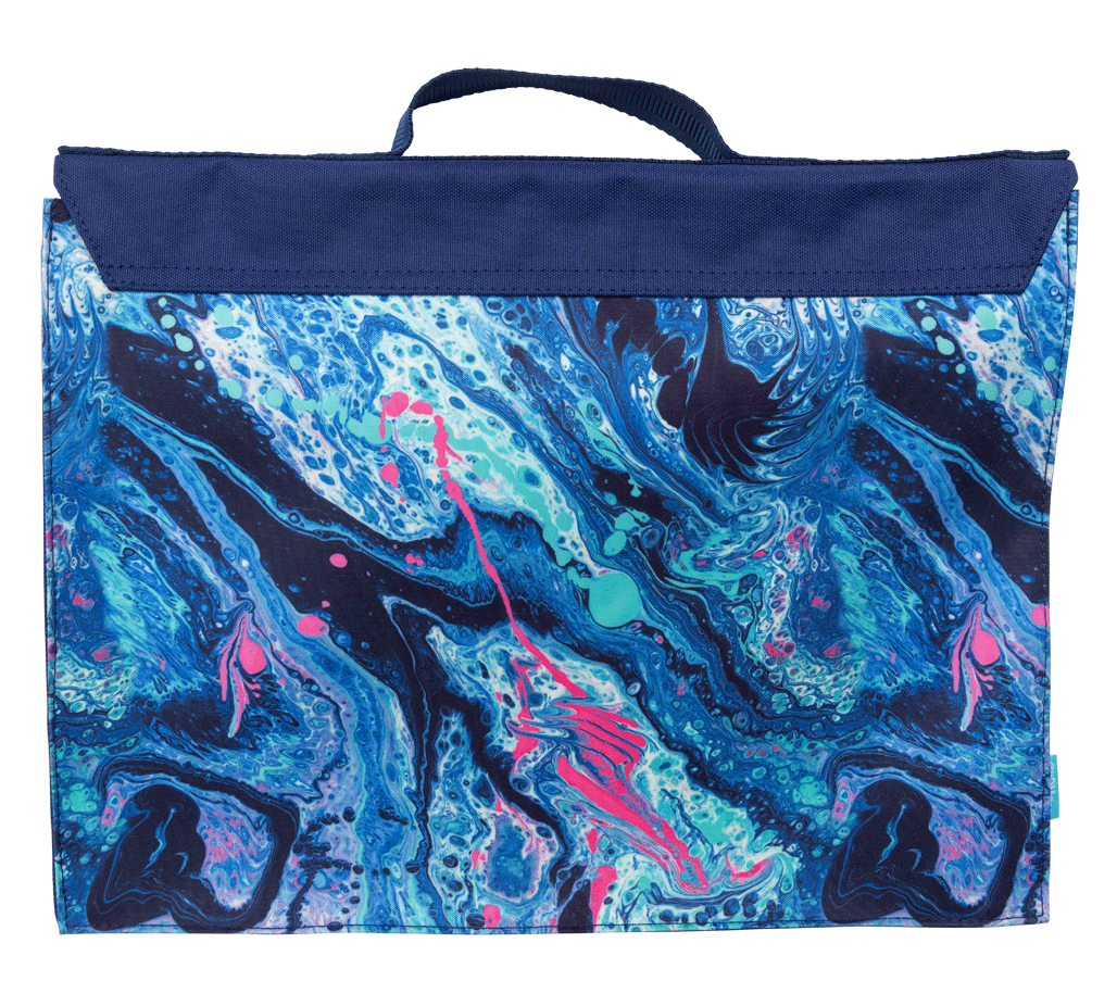 Spencil Library Bag Liquid Marble