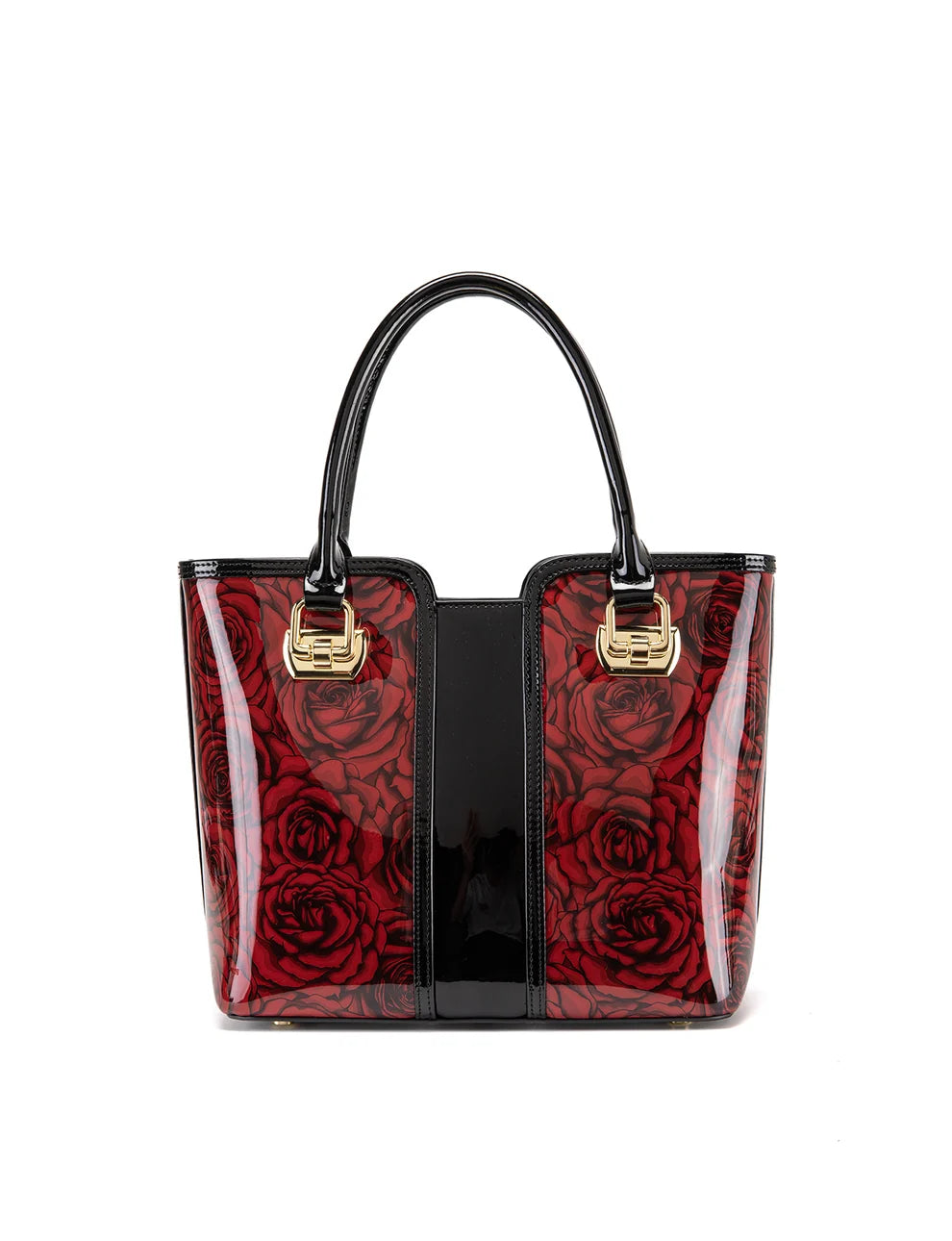 Serenade Leather ROSE BUDS MED GRIP HANDLE LEATHER BAG