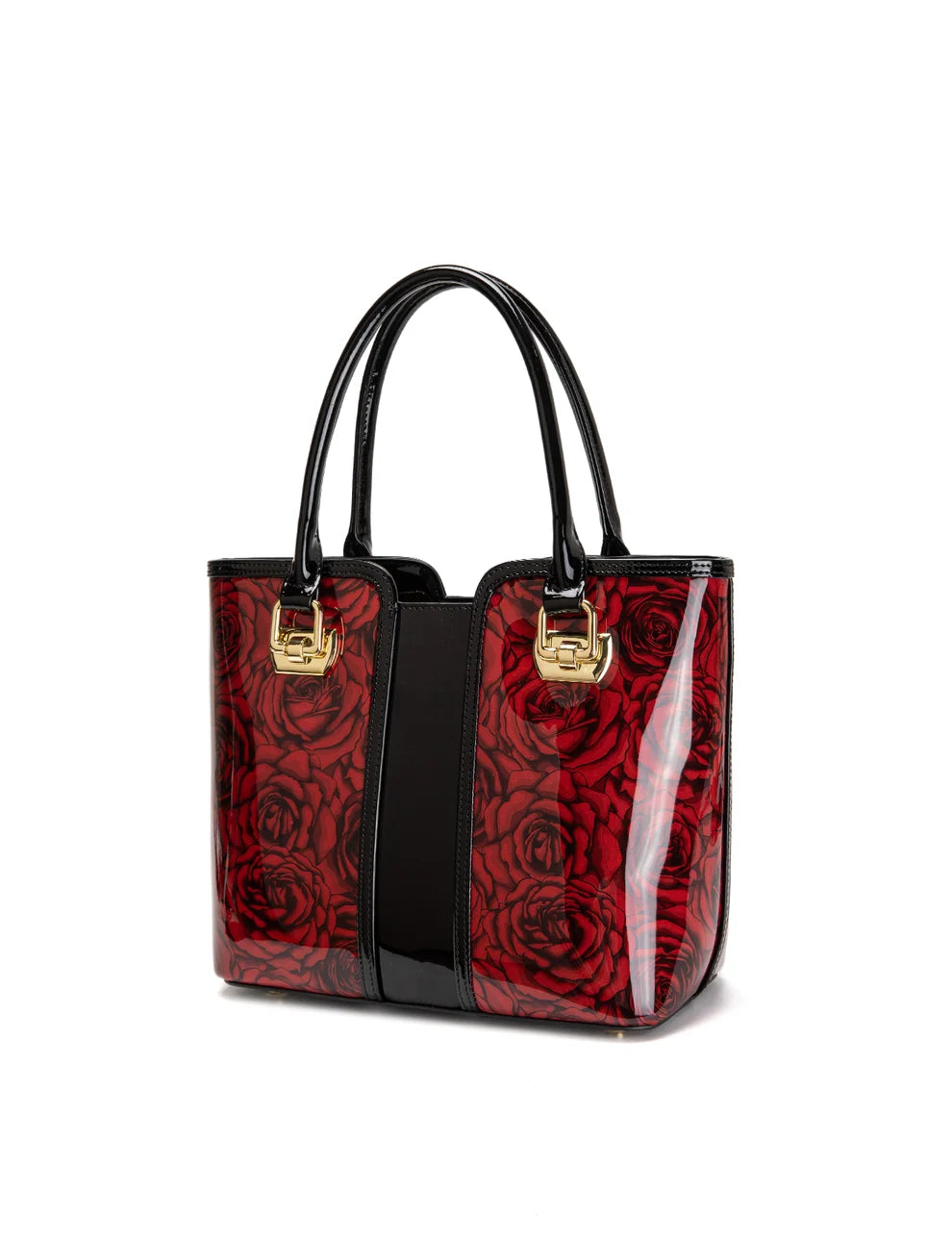 Serenade Leather ROSE BUDS MED GRIP HANDLE LEATHER BAG
