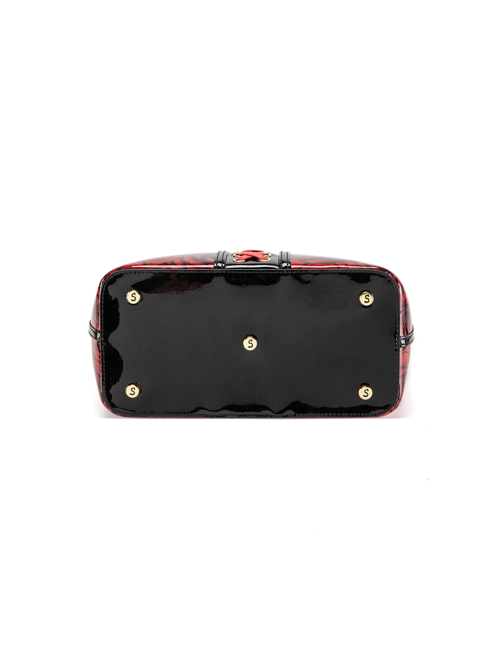 Serenade Leather ROSE BUDS MED GRIP HANDLE LEATHER BAG