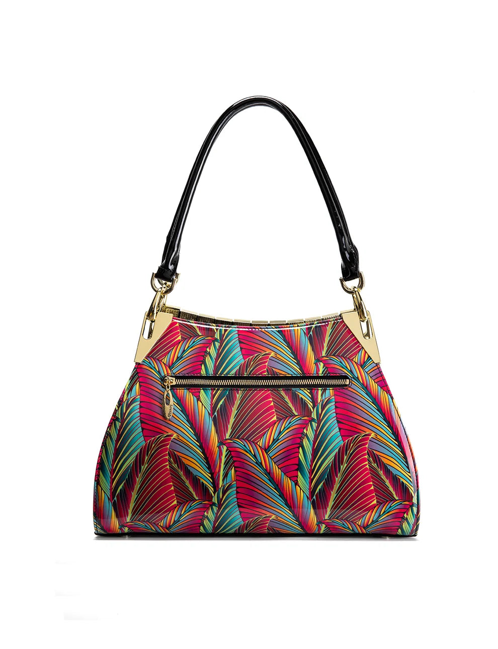 Serenade Leather AMAZON PRINT MONICA PATENT LEATHER BAG