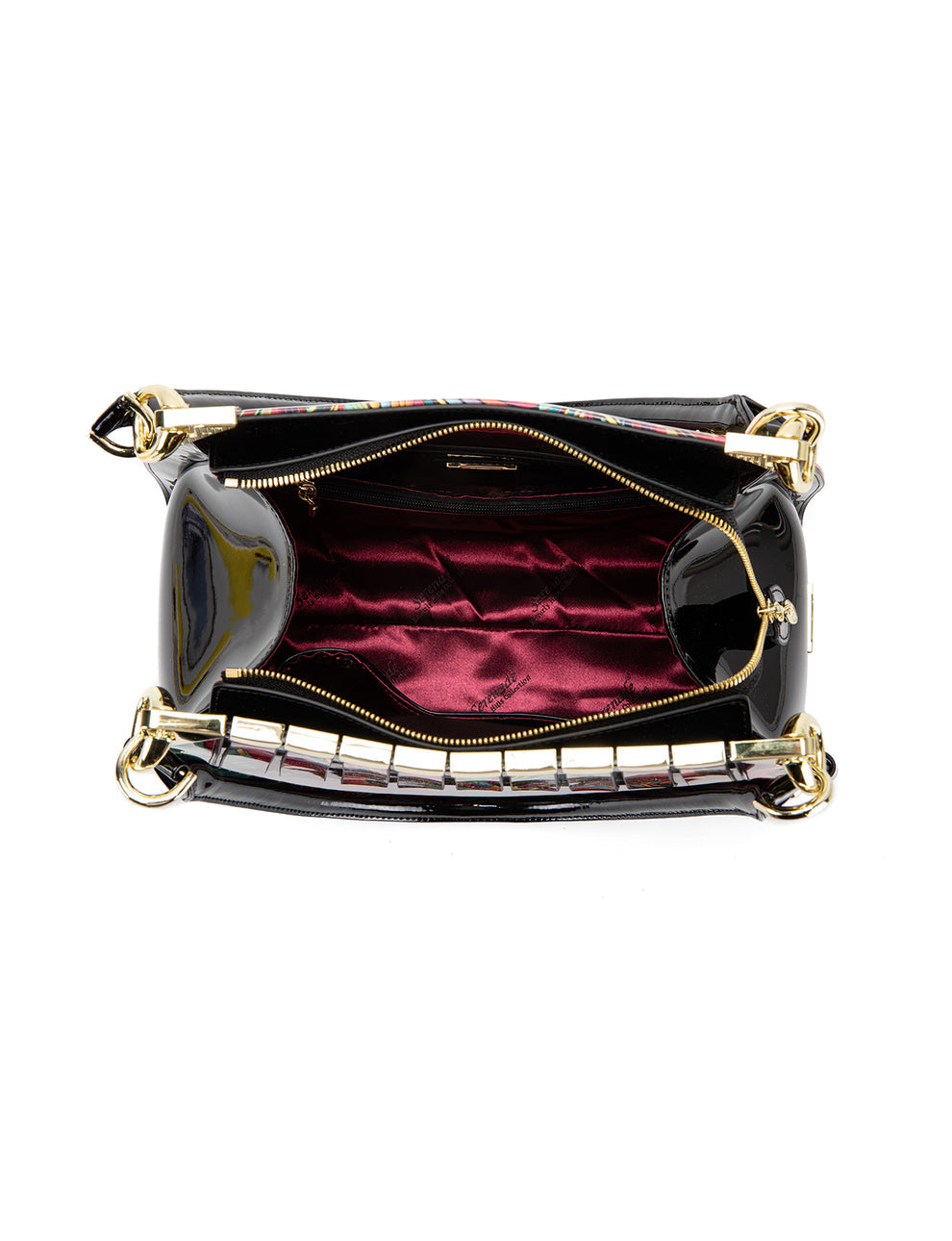 Serenade Leather AMAZON PRINT MONICA PATENT LEATHER BAG