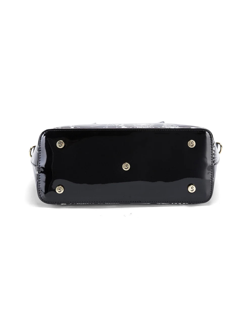 Serenade Leather ASPEN PATENT LEATHER GRIP HANDLE BAG