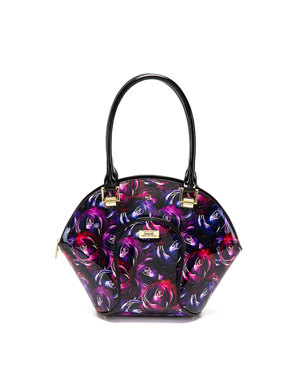Serenade Leather AMETHYST ROSE LEATHER BOWLING BAG