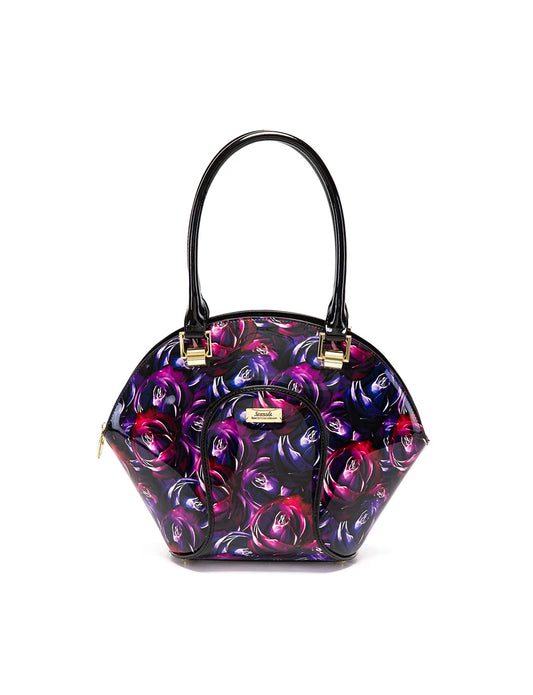 Serenade Leather AMETHYST ROSE LEATHER BOWLING BAG