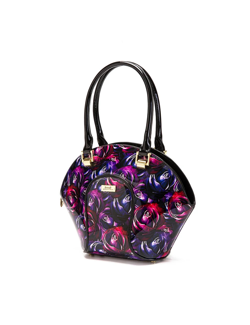Serenade Leather AMETHYST ROSE LEATHER BOWLING BAG
