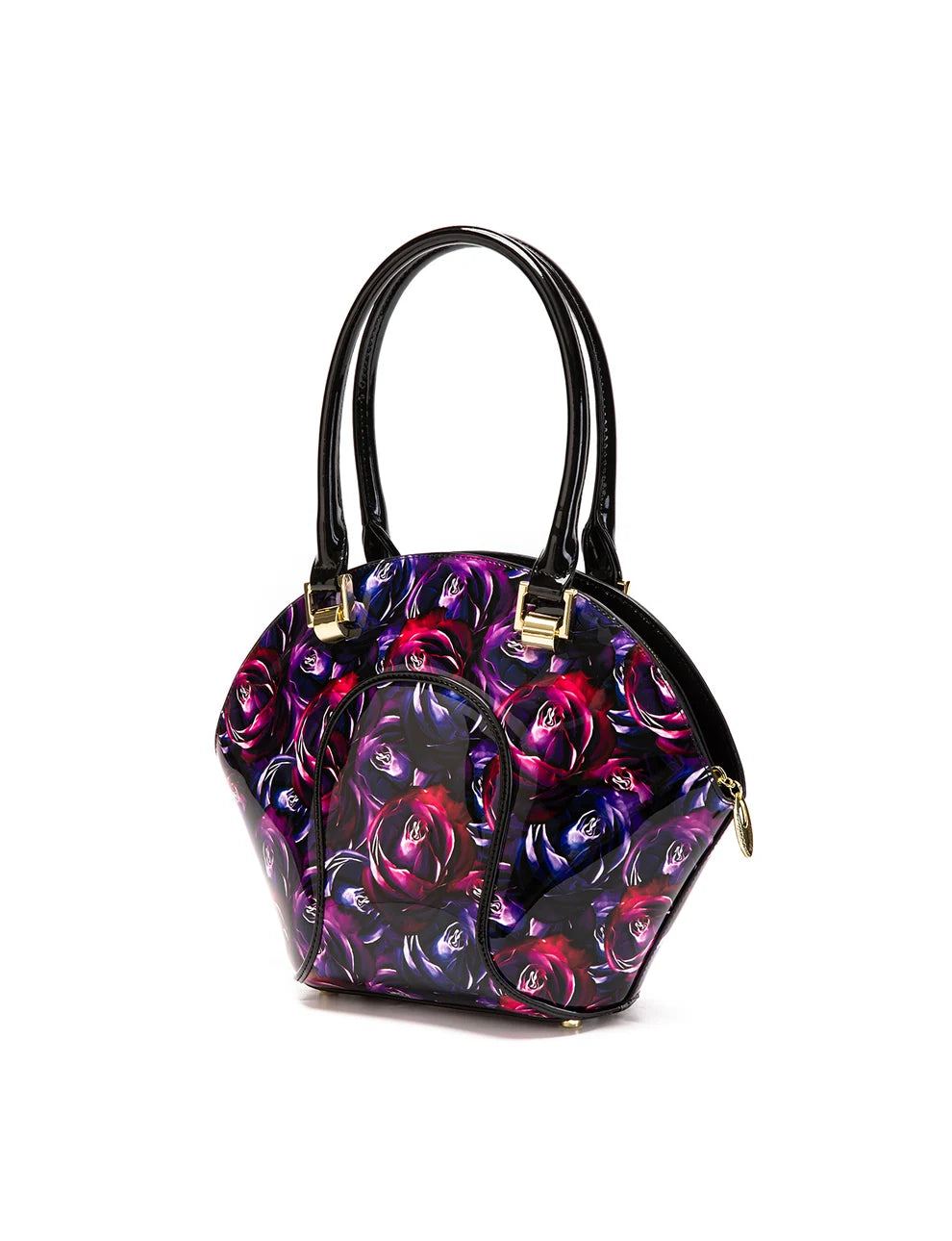 Serenade Leather AMETHYST ROSE LEATHER BOWLING BAG