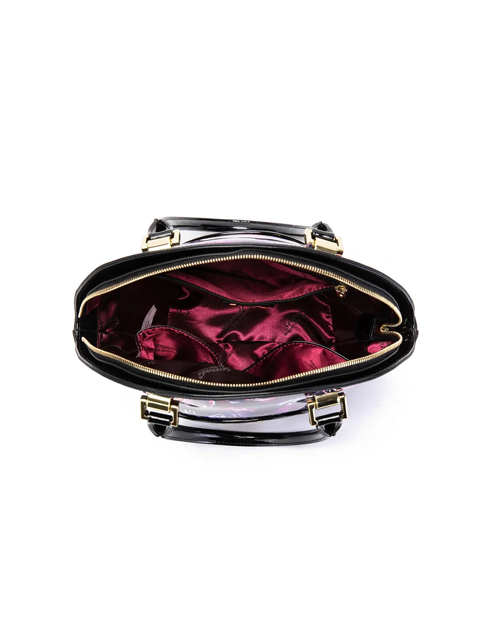 Serenade Leather AMETHYST ROSE LEATHER BOWLING BAG