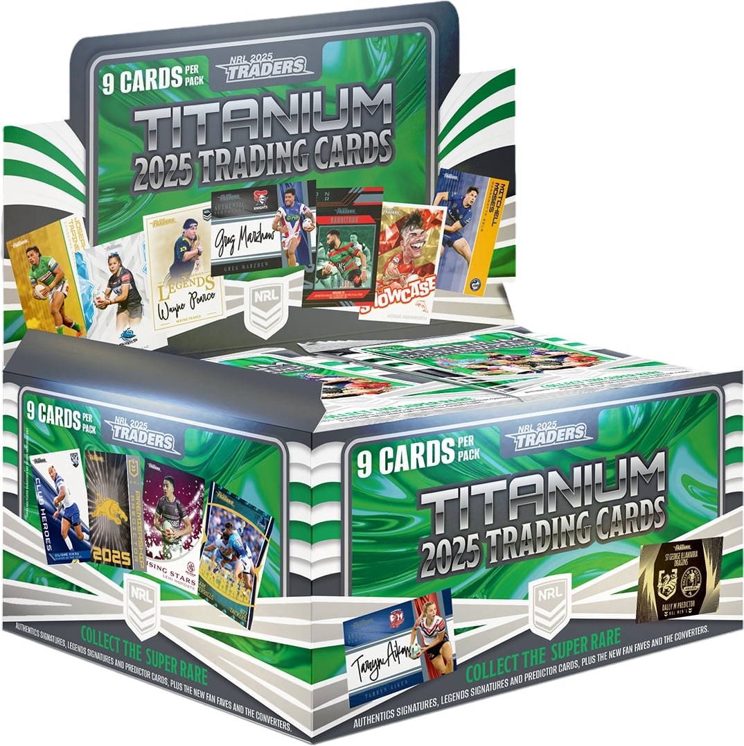 2025 NRL Traders Titanium Sealed Trading Card Box (36 Packs)