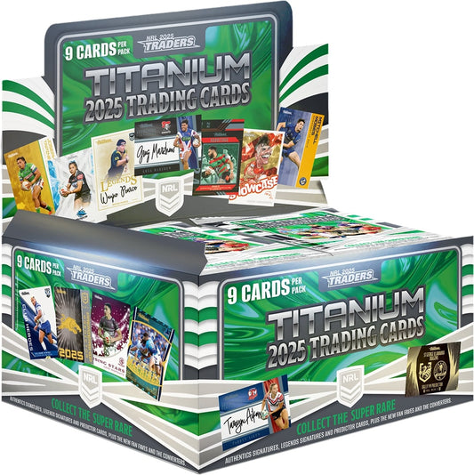 2025 NRL Traders Titanium Sealed Trading Card Box (36 Packs)
