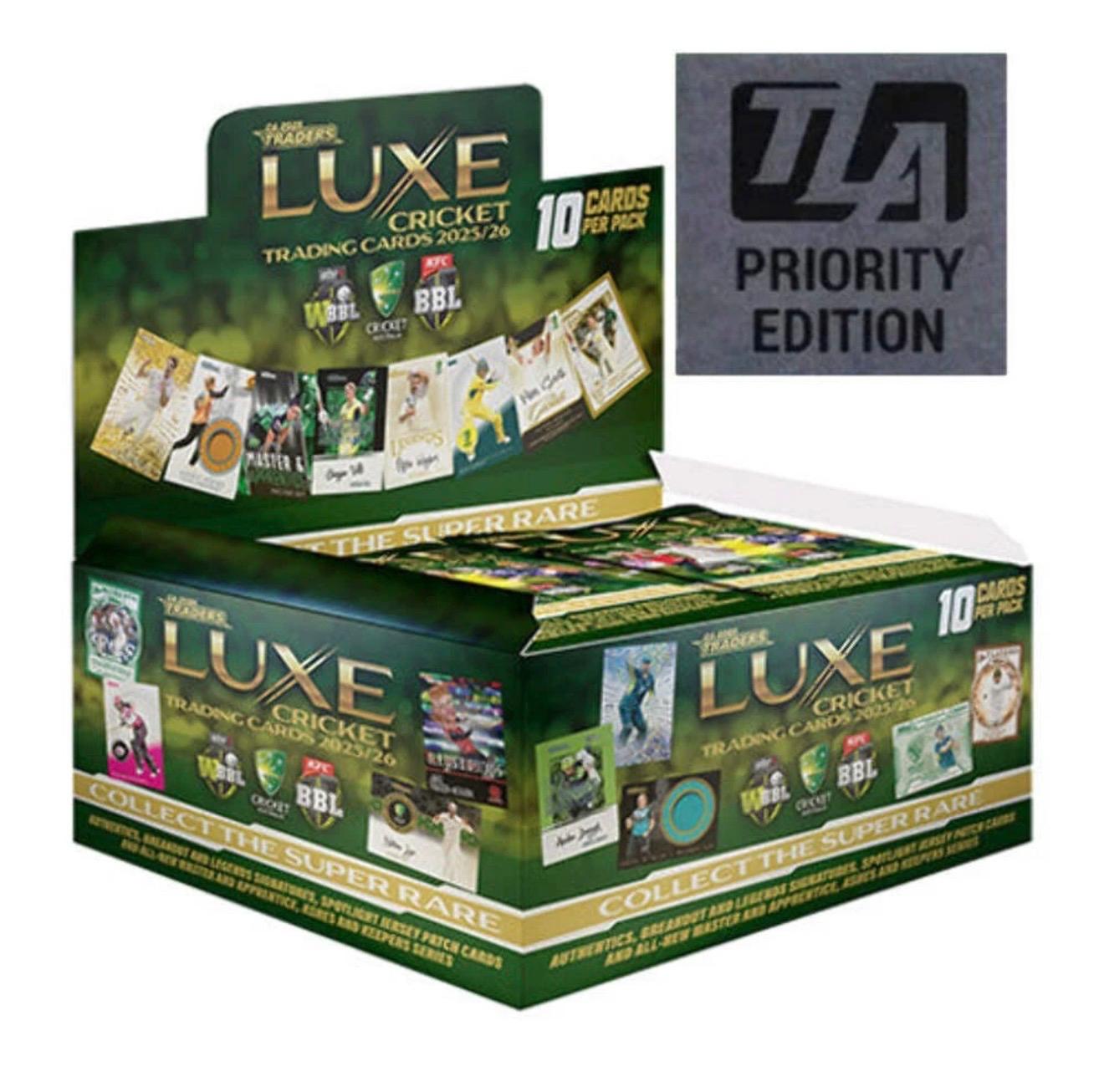 2025/26 TLA Cricket Traders Luxe Priority Booster Box
